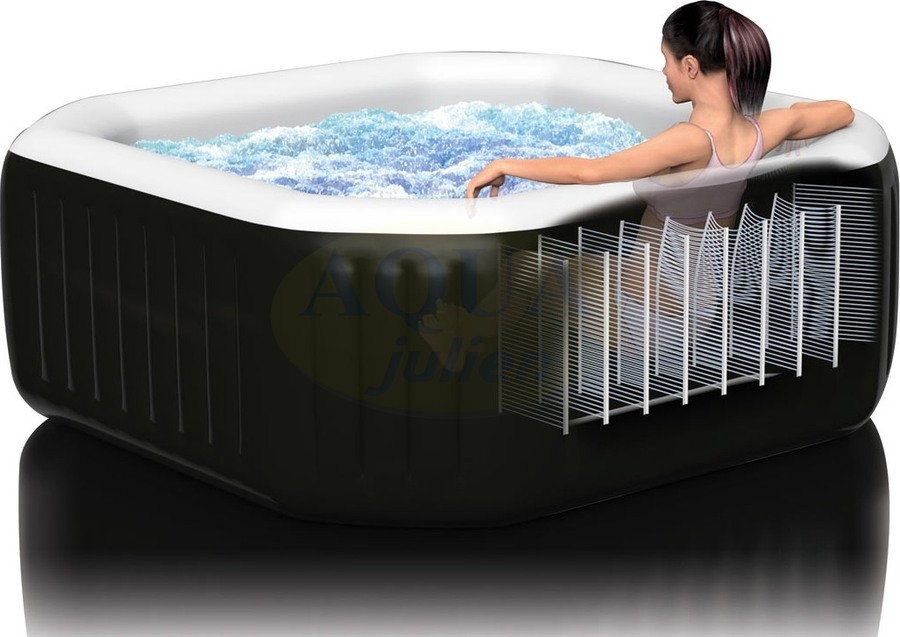 spa gonflable 4 places carre