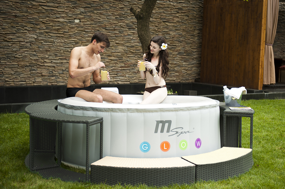 spa gonflable 4 places oasis glow lite