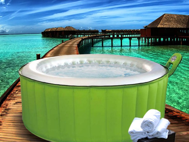 spa gonflable 4 places oasis glow lite