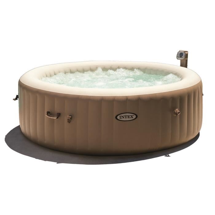 spa gonflable a bulles 4 personnes l 180 x h 70 cm gris