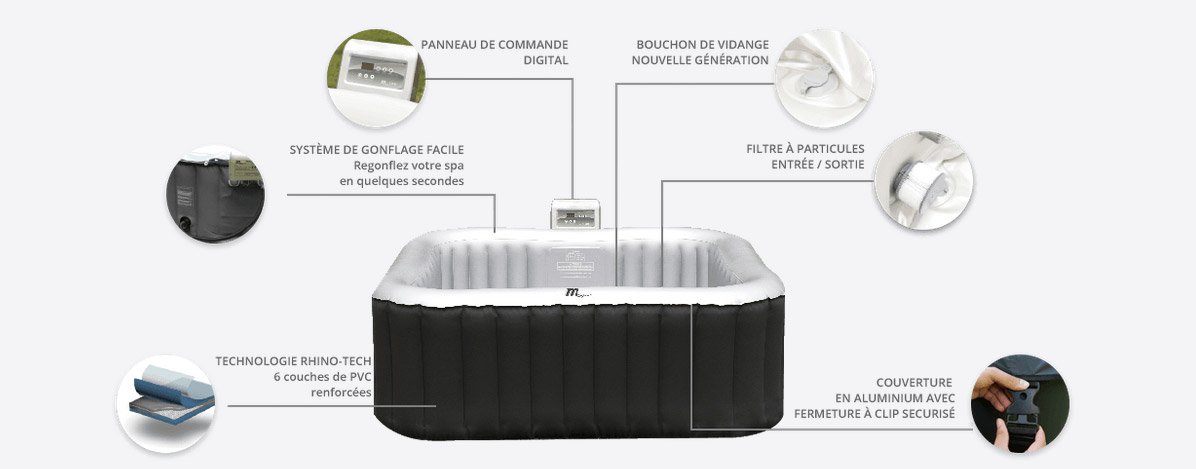 spa gonflable alpine m009ls