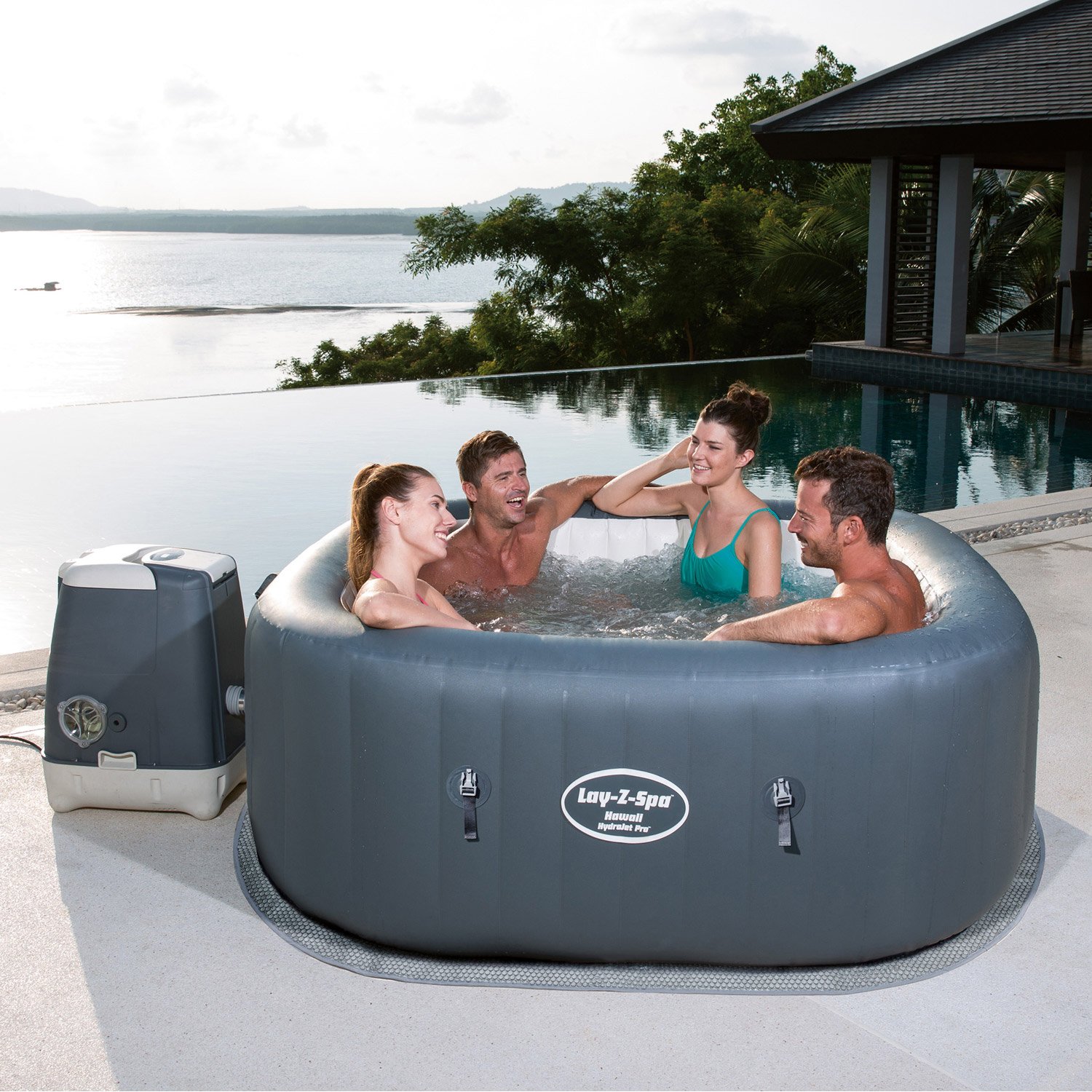 spa gonflable avec hydrojets