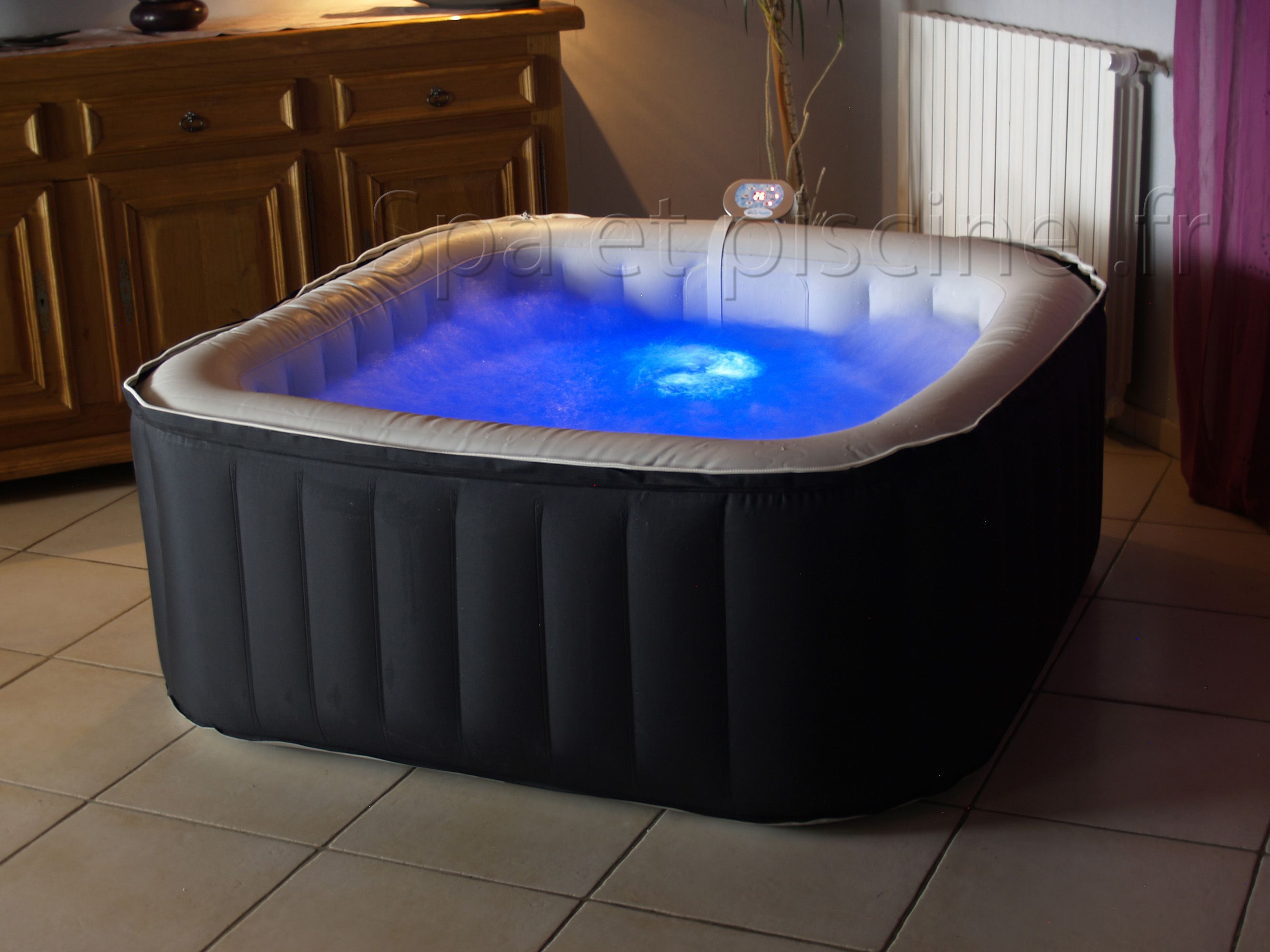 spa gonflable avec led