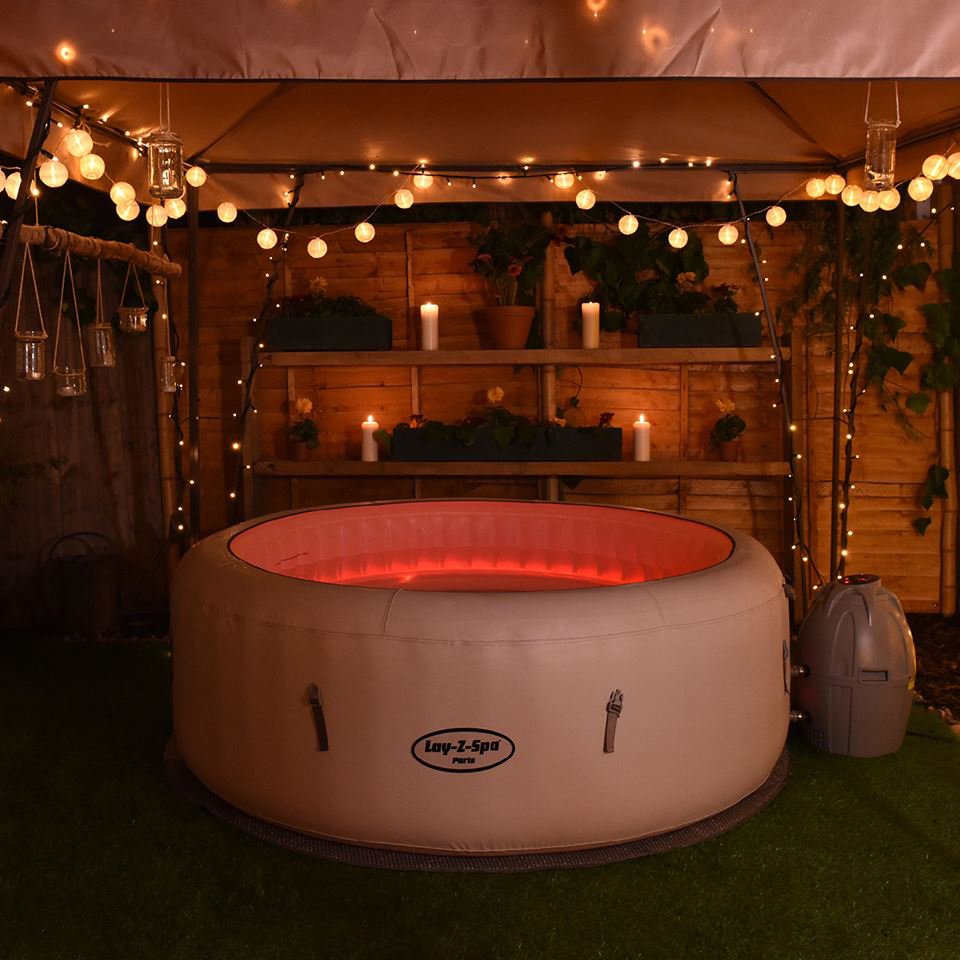 spa gonflable avec led