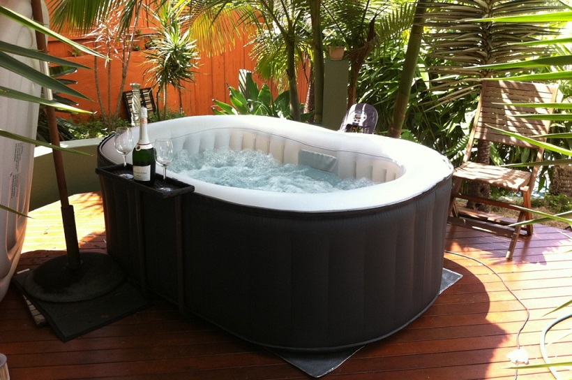 spa gonflable balcon