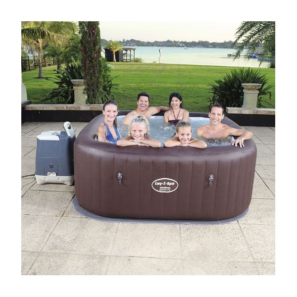 spa gonflable bestway lay-z maldives carre 6 places assises