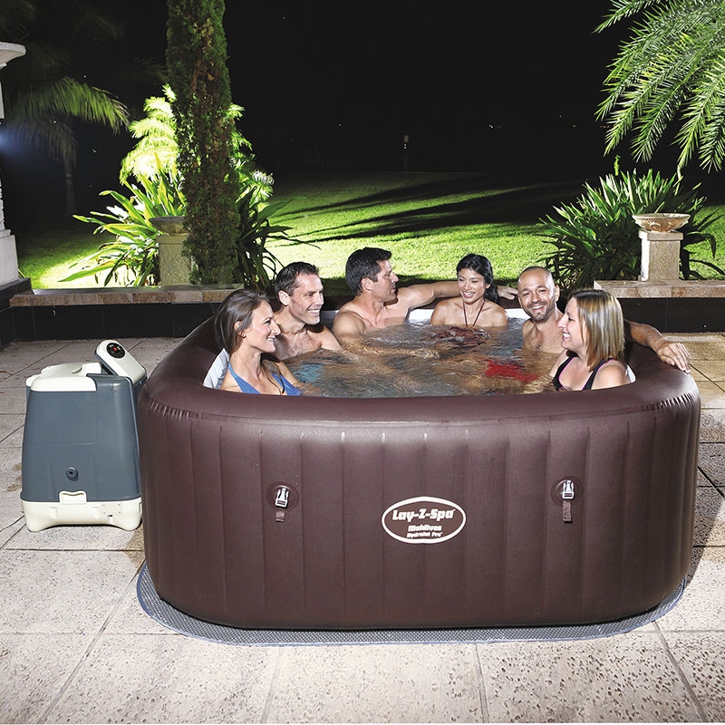 spa gonflable bestway lay-z maldives carre 6 places assises