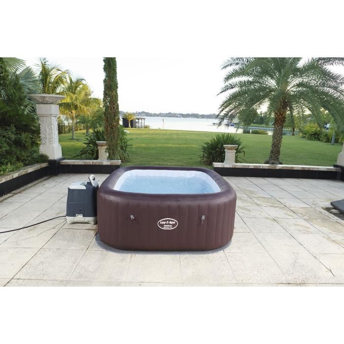 spa gonflable bestway lay-z maldives carre 6 places assises