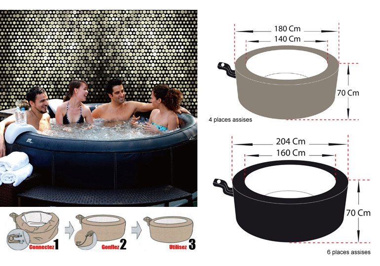 spa gonflable camaro