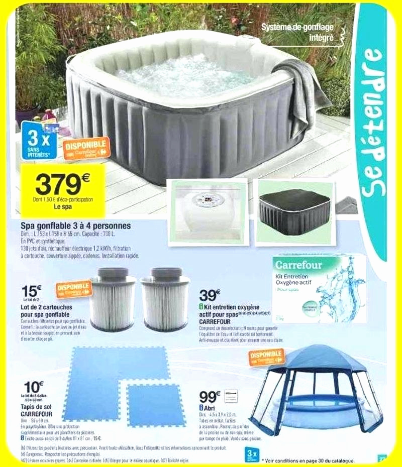spa gonflable carrefour