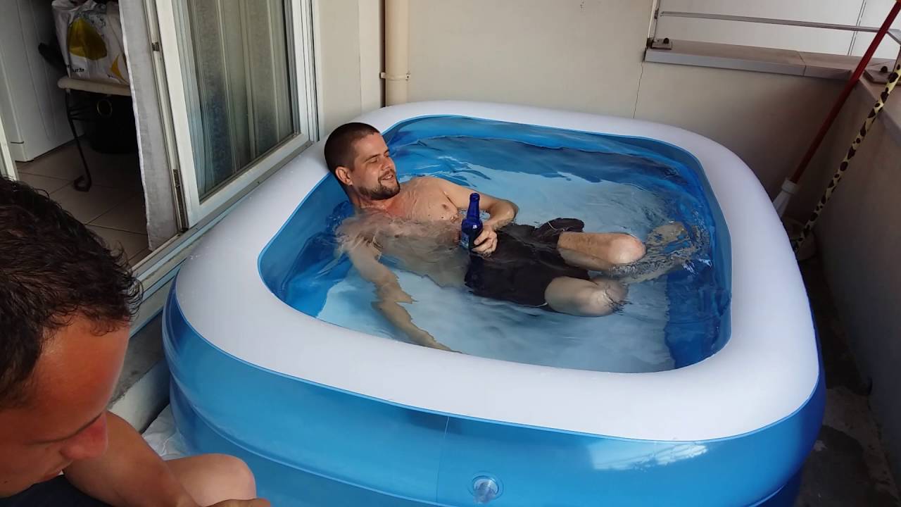 spa gonflable dans un appartement