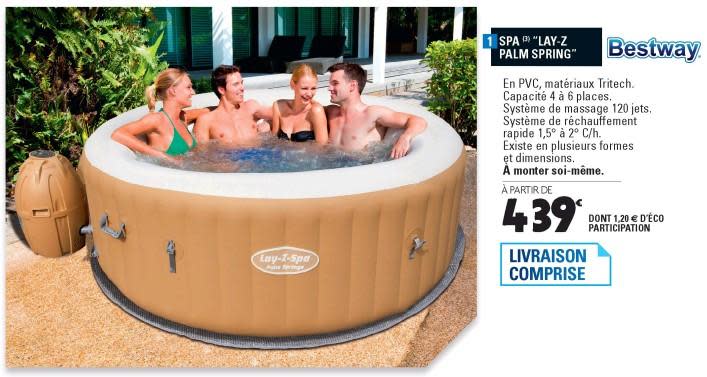 spa gonflable e leclerc