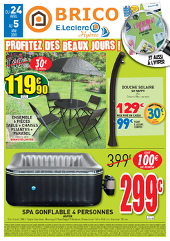 spa gonflable e leclerc