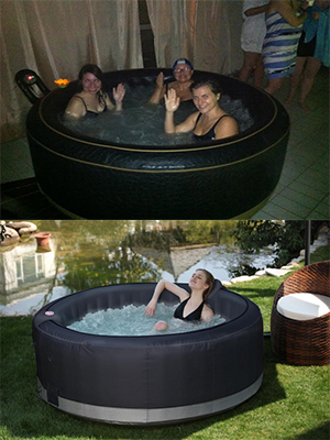 spa gonflable en appartement