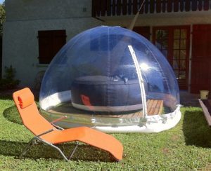 spa gonflable en hiver