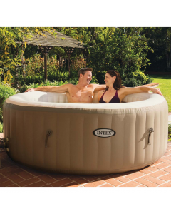 spa gonflable glissant