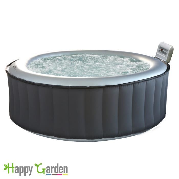 spa gonflable gris