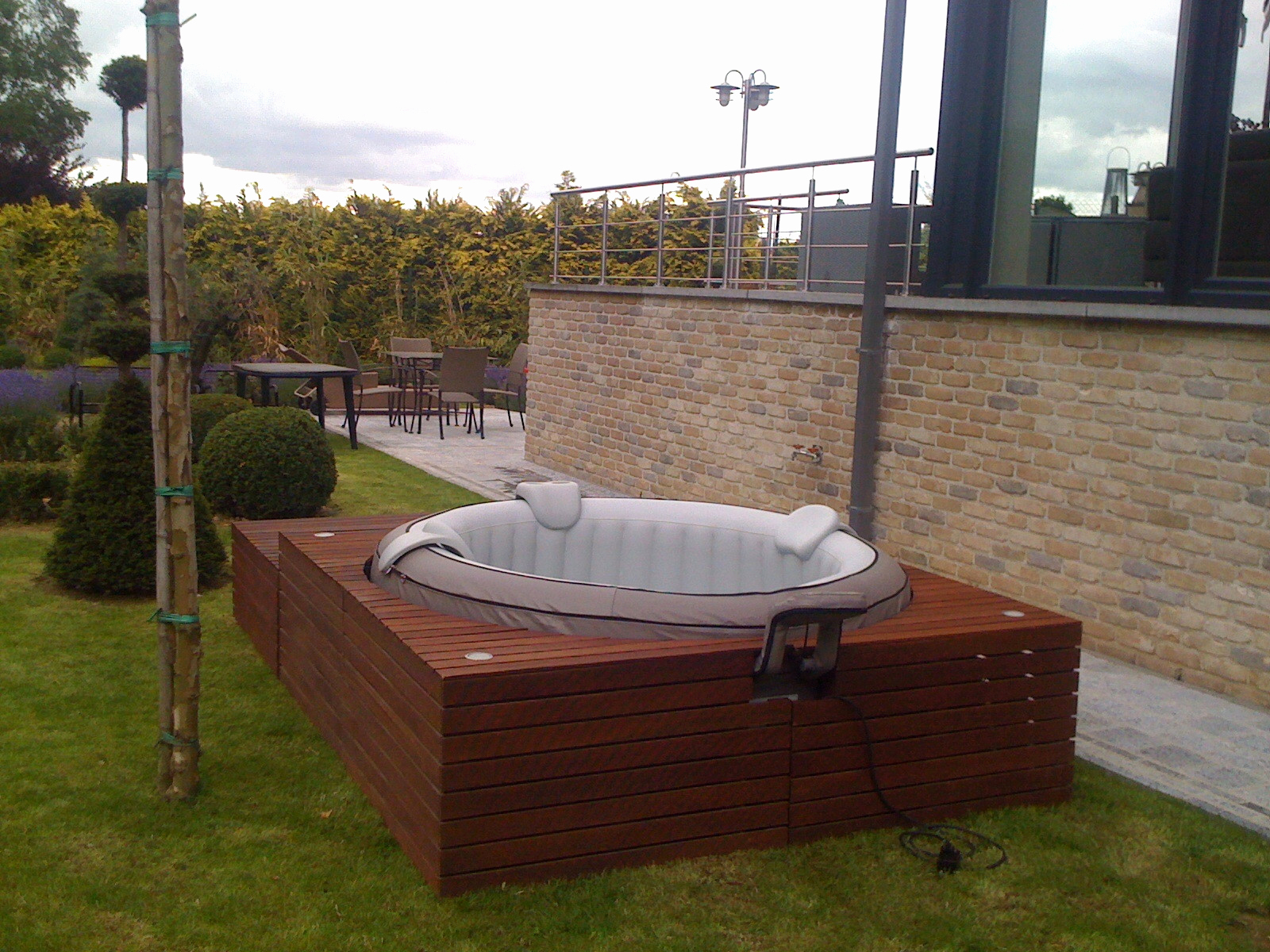 spa gonflable habillage