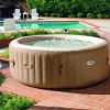 spa gonflable jardin
