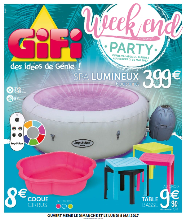 spa gonflable led gifi