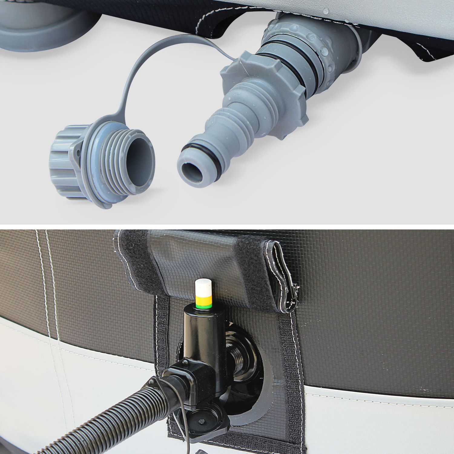 spa gonflable ottawa xxl cuir noir 6 personnes