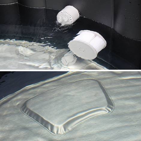 spa gonflable ottawa xxl cuir noir 6 personnes