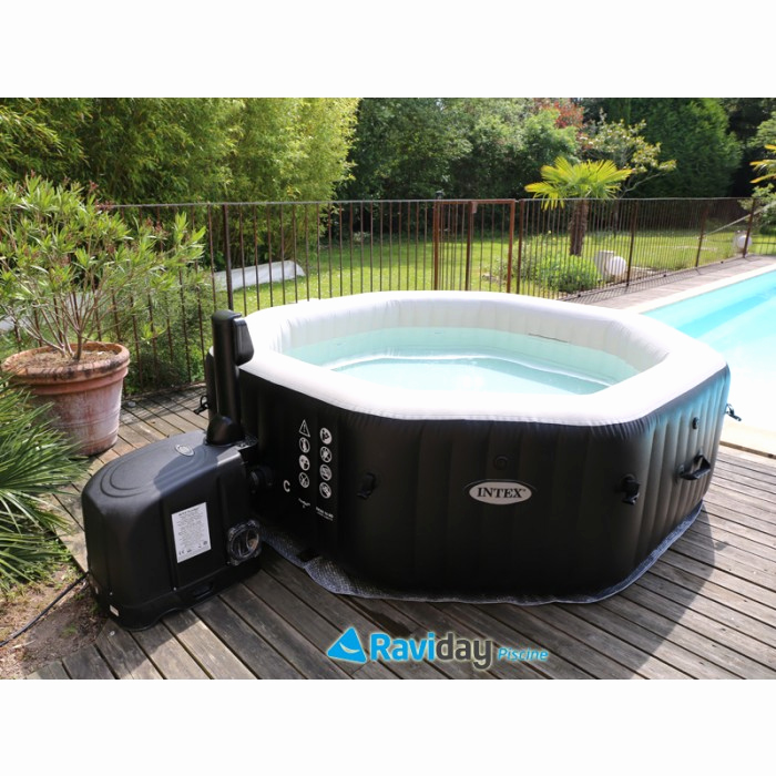 spa gonflable pure spa bubble led intex 6 places