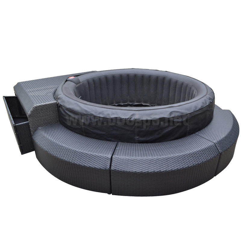 spa gonflable resine tressee