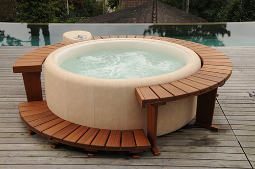 spa gonflable resine tressee