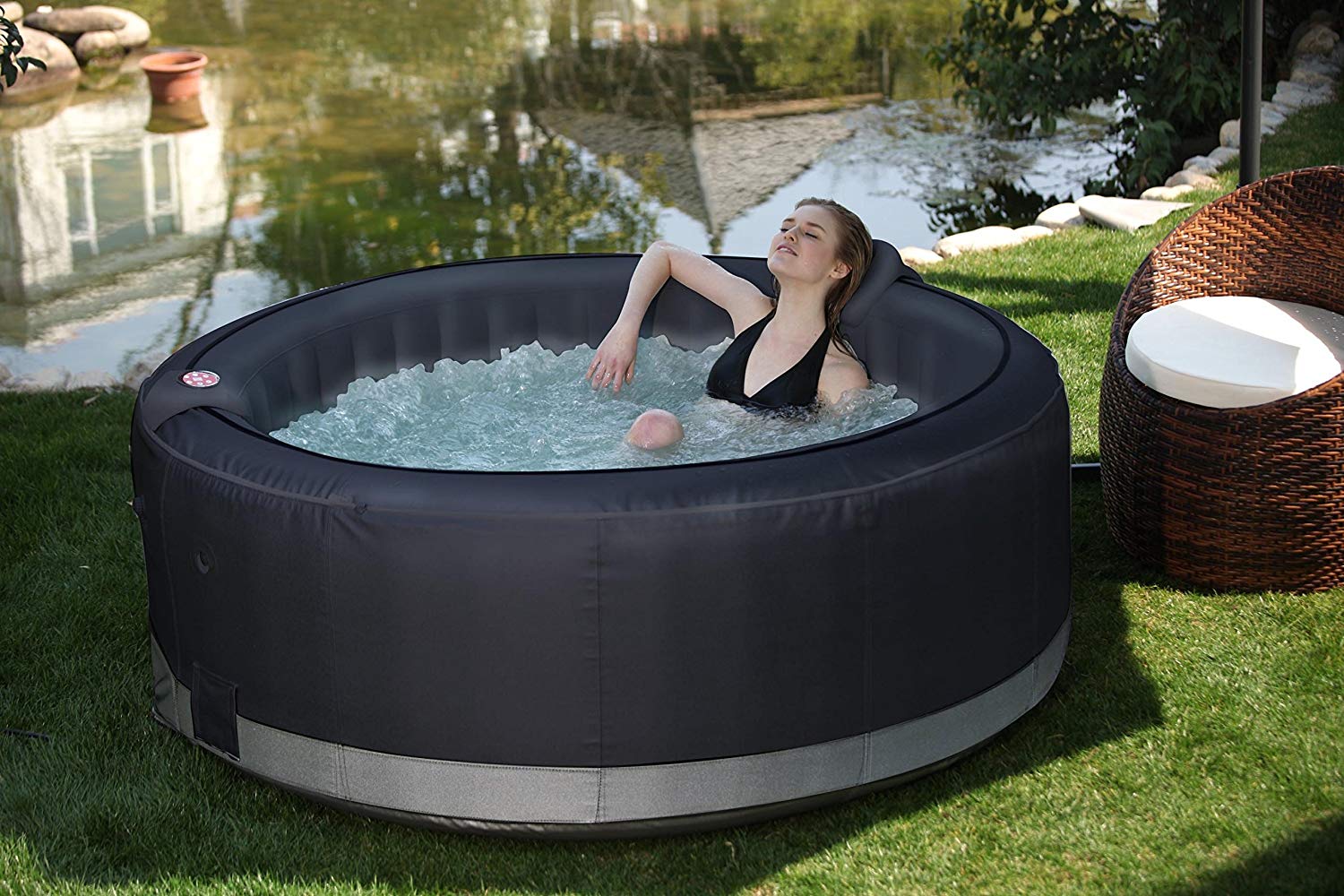 spa gonflable rond
