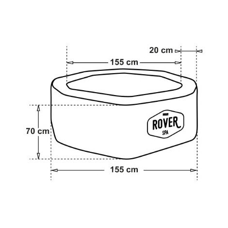 spa gonflable rover 5 a 6 places