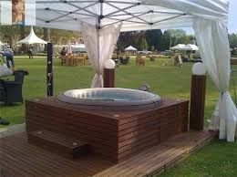 spa gonflable terrasse bois