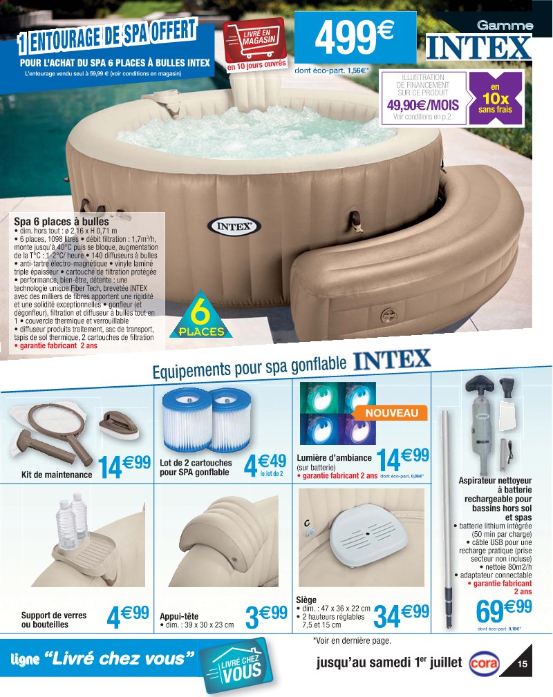 spa intex 4 places cora