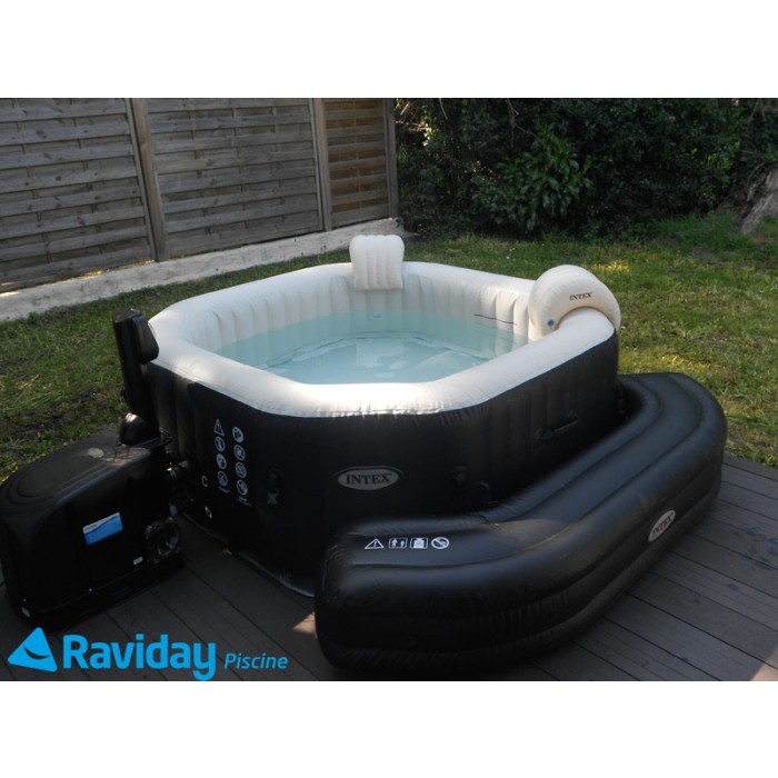 spa intex jets et bulles octogonal