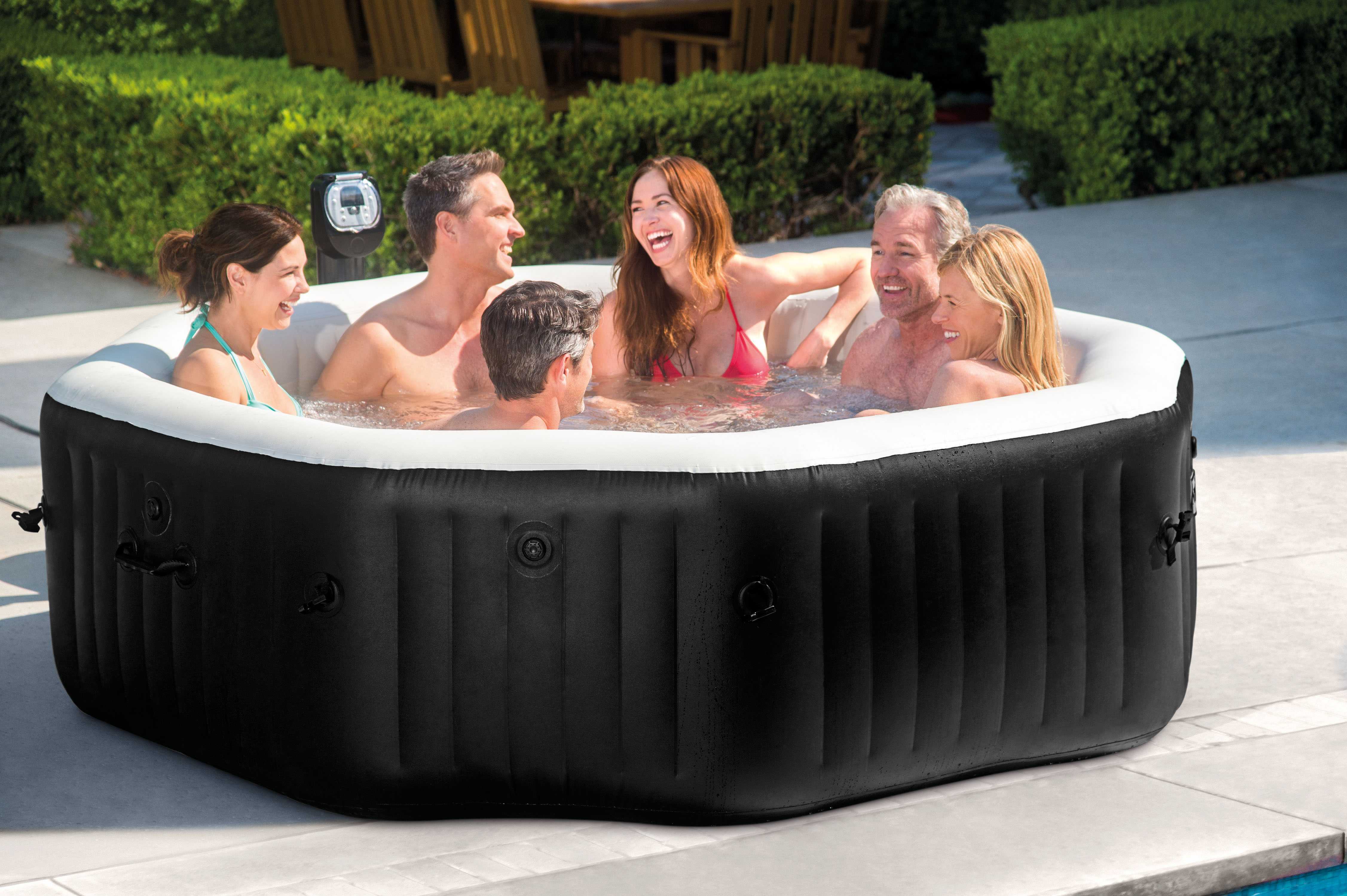 spa intex pure spa bulles 6 places luxe