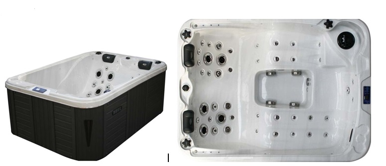 spa jacuzzi 2 places allongees