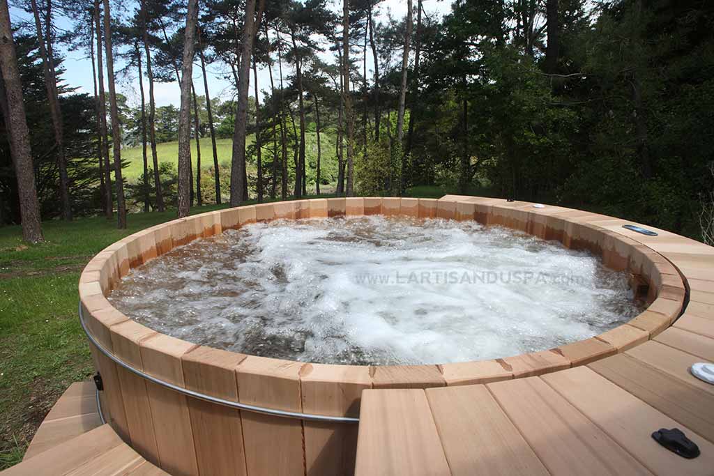 spa jacuzzi bois