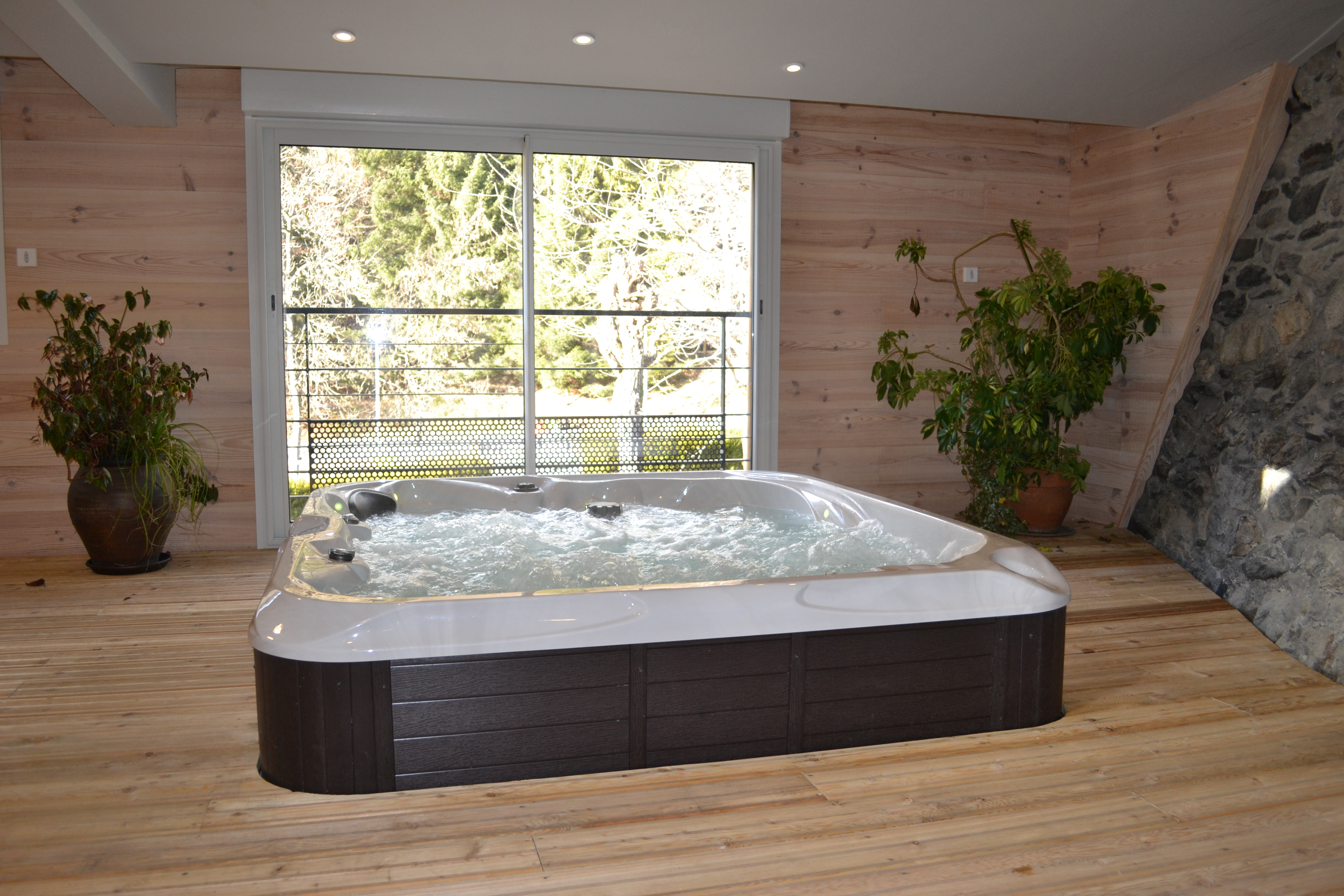 spa jacuzzi d'interieur