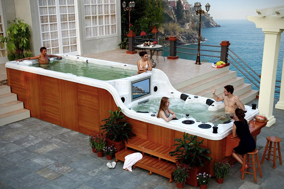 spa jacuzzi enceinte