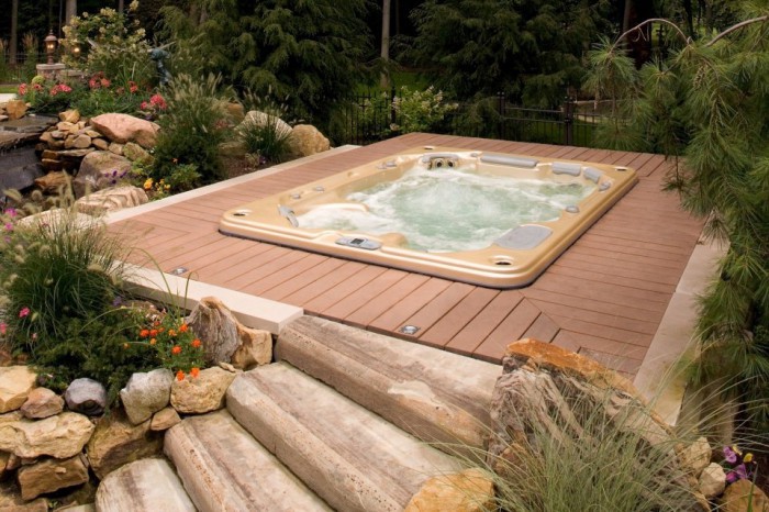 spa jacuzzi enterre