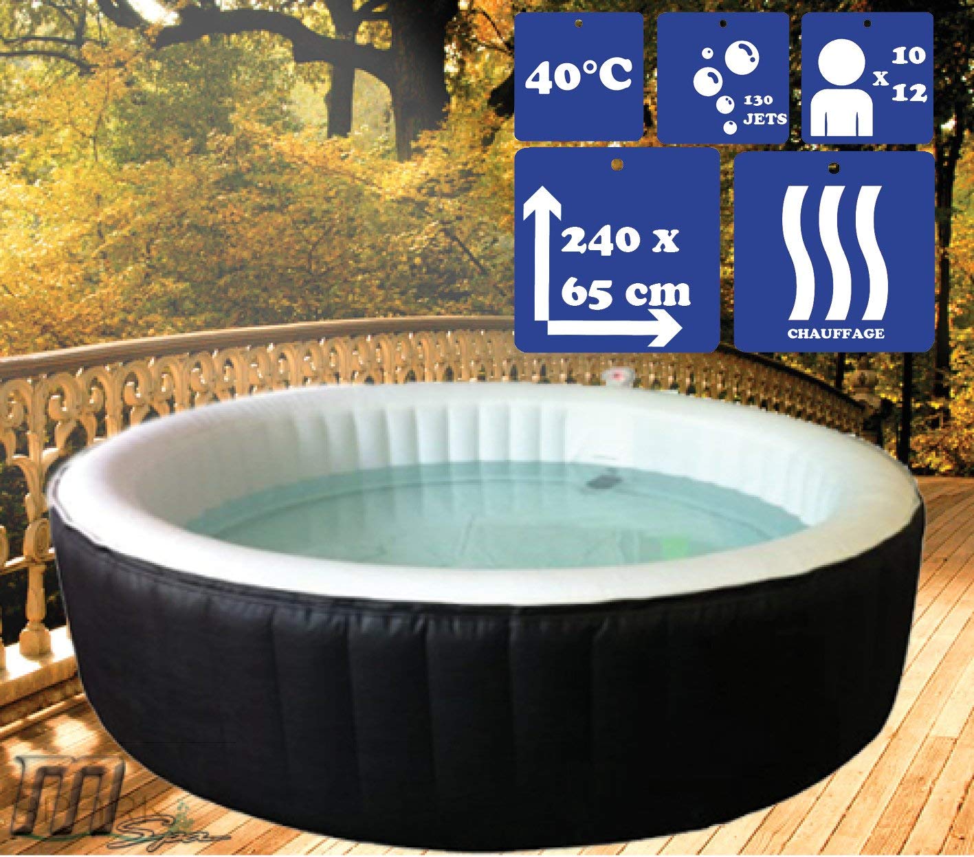 spa jacuzzi gonflable mega spark 10-12 places