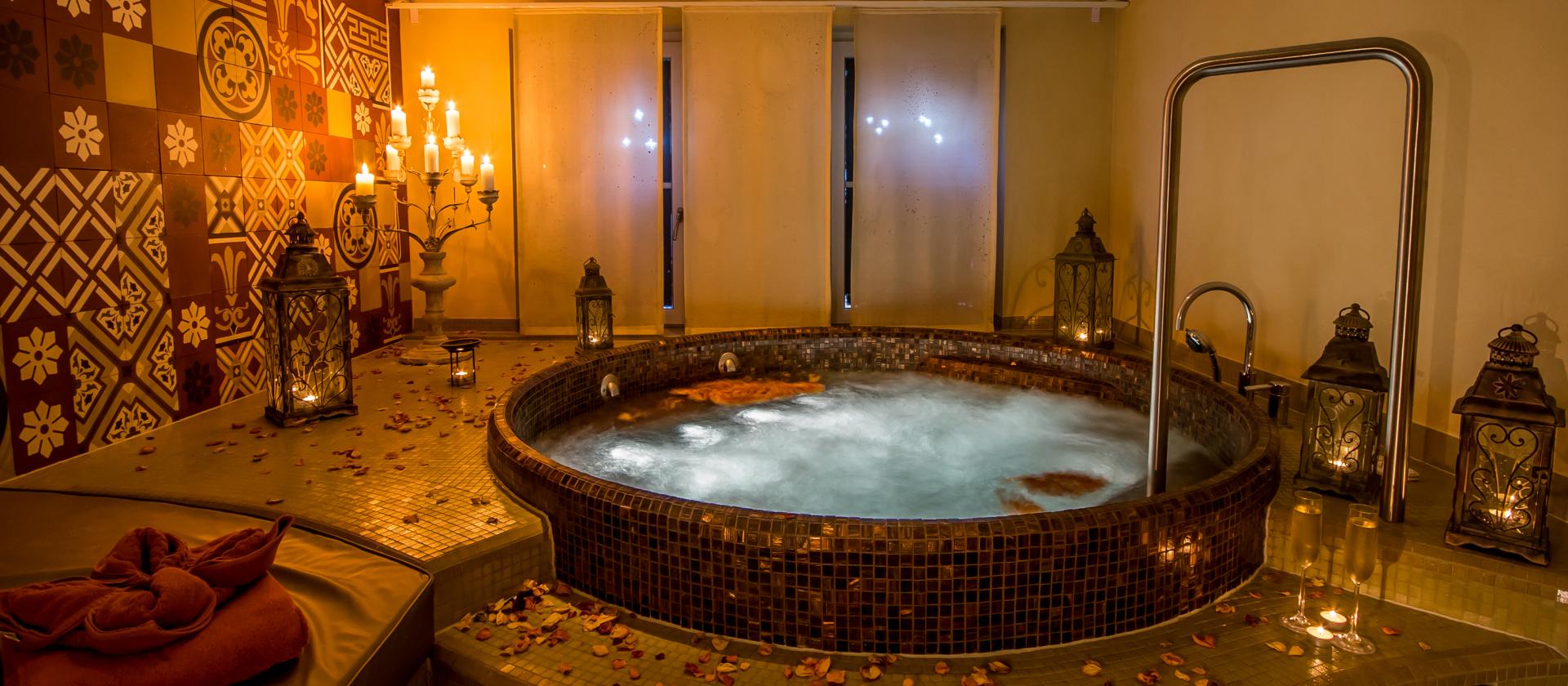spa jacuzzi orange
