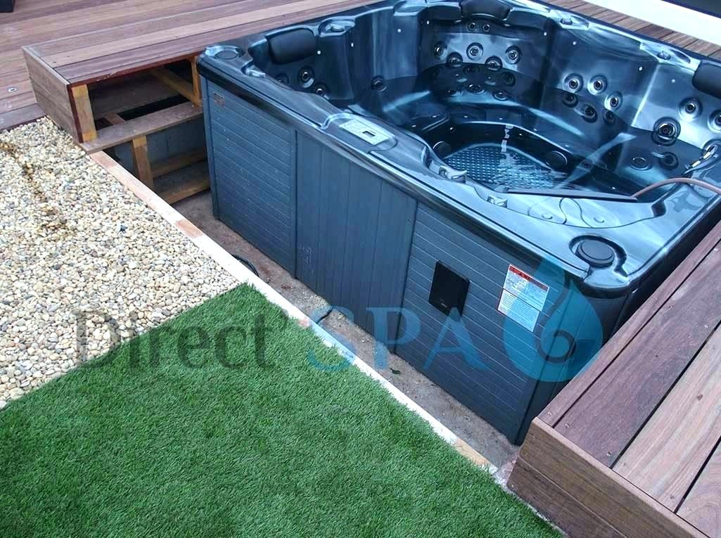 spa jacuzzi semi enterre