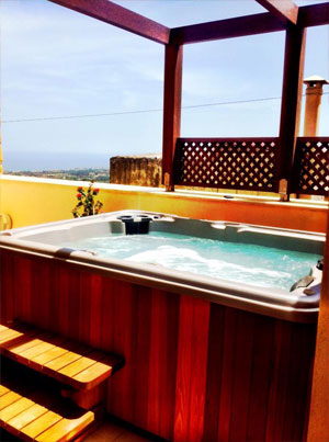 spa jacuzzi terrace